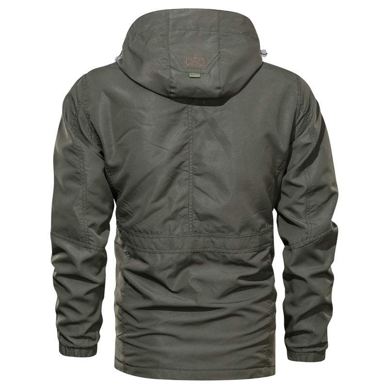 Cross-Border Men's Outdoor Hooded Jacket