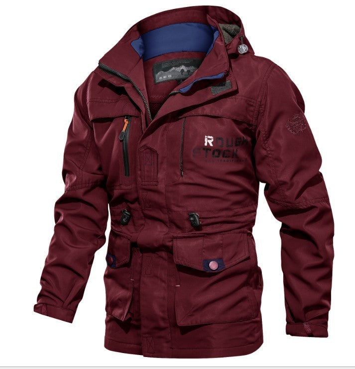 Cross-Border Men's Outdoor Hooded Jacket