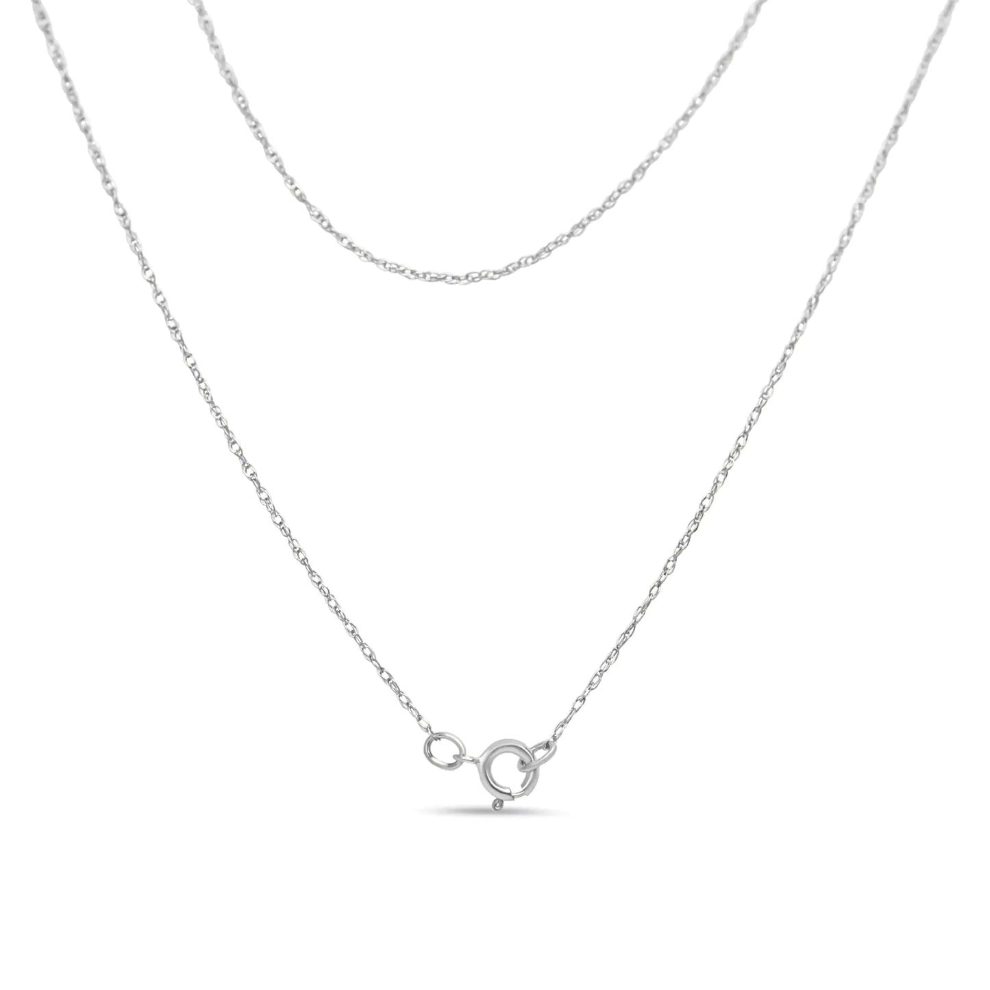 Diamond Lock Pendant Necklace with Paperclip Chain