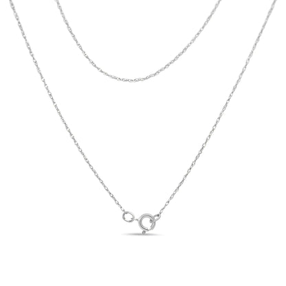 Diamond Lock Pendant Necklace with Paperclip Chain