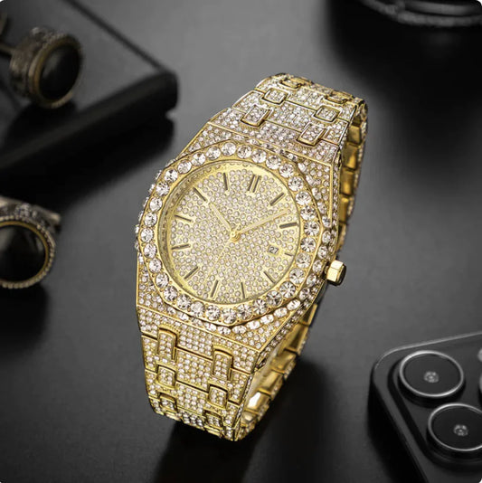 Men's Fashion Starry Diamond Quartz Watch