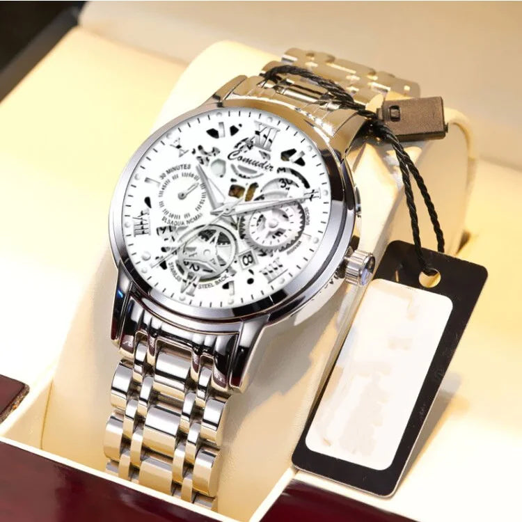 Chronograph Wrist Watch Silver