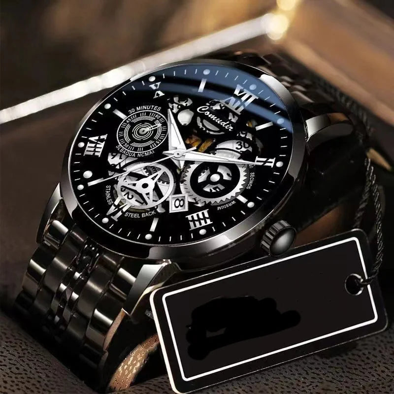 Chronograph Wrist Watch Black