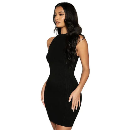 Ribbed Sleeveless Bodycon Summer Dress