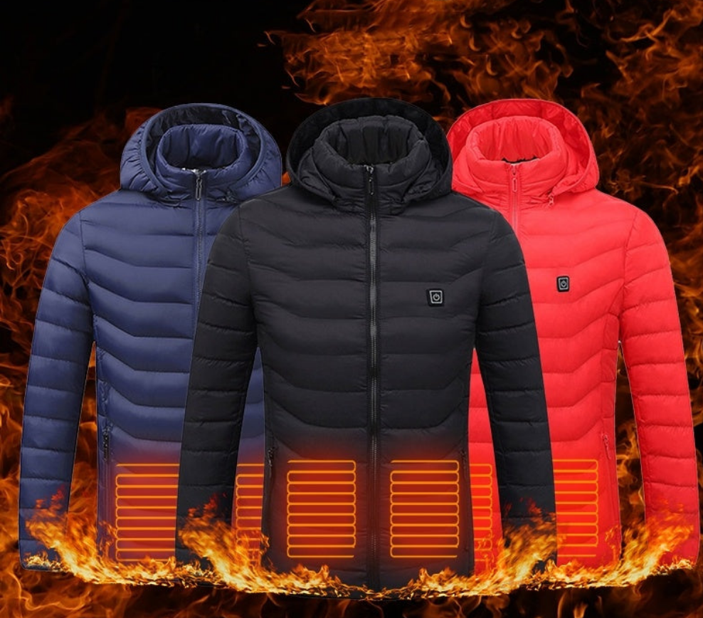 New Heated Jacket Coat USB Electric Jacket Cotton Coat Heater Thermal Clothing Heating Vest Men's Clothes Winter