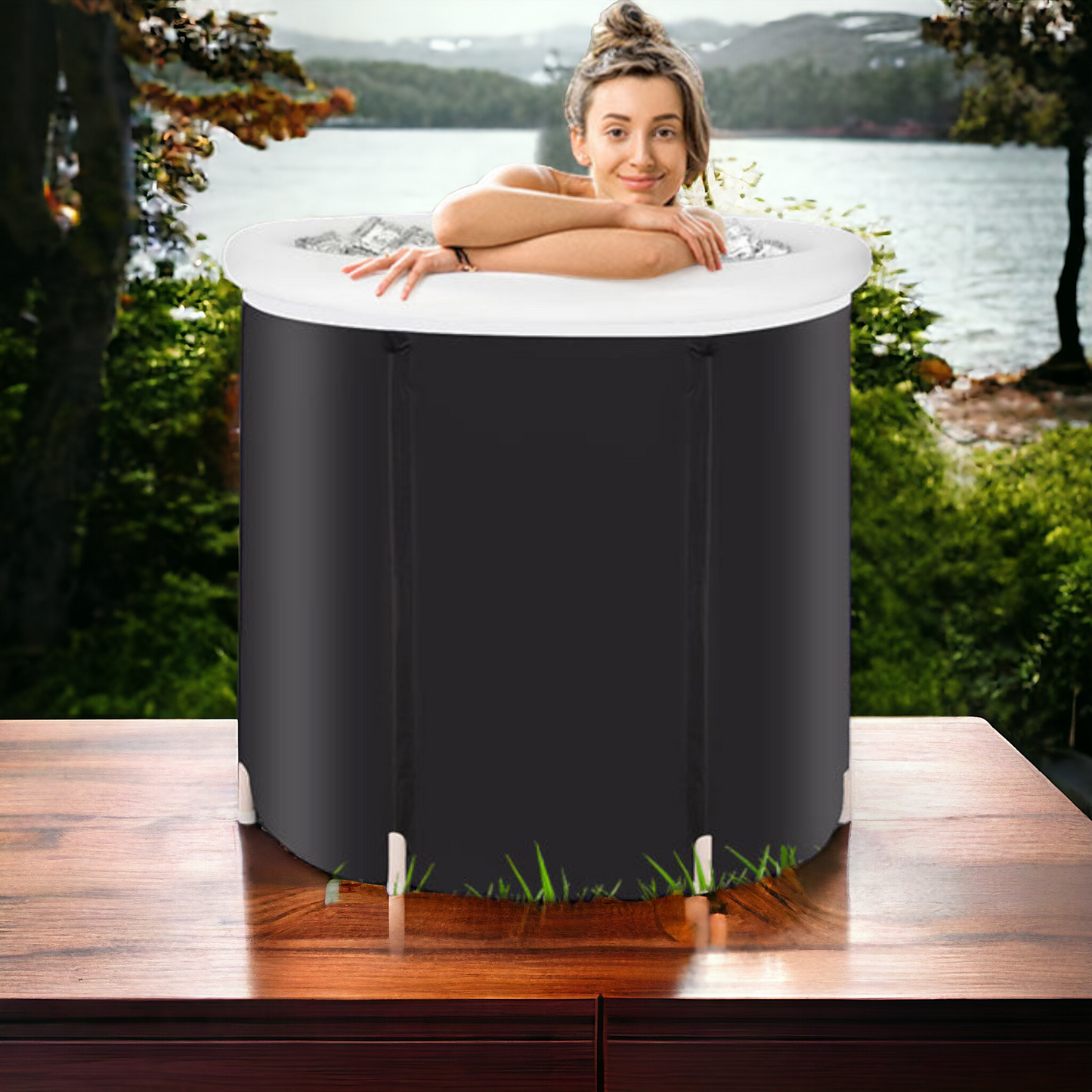 Foldable Adult Outdoor Portable Cold Water Therapy Tub