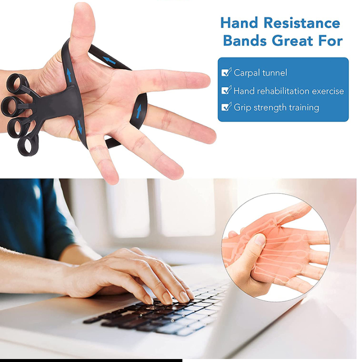 Silicone Grip Hand And Fingers Strength Trainer
