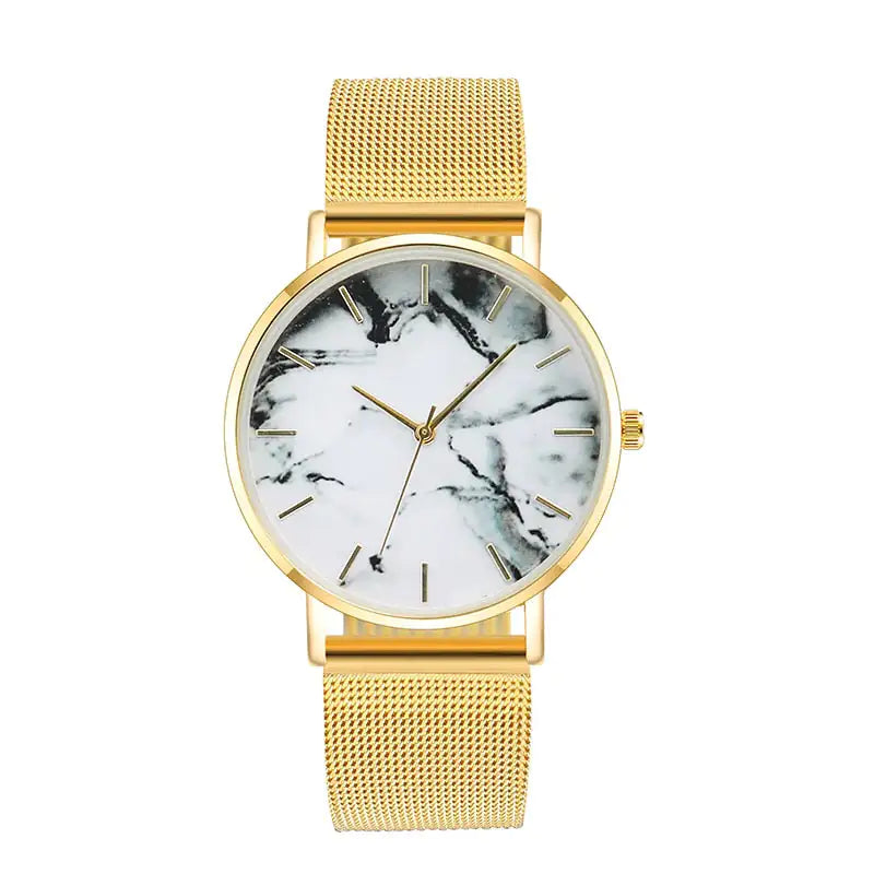 Stylish Rose Gold Band Watch